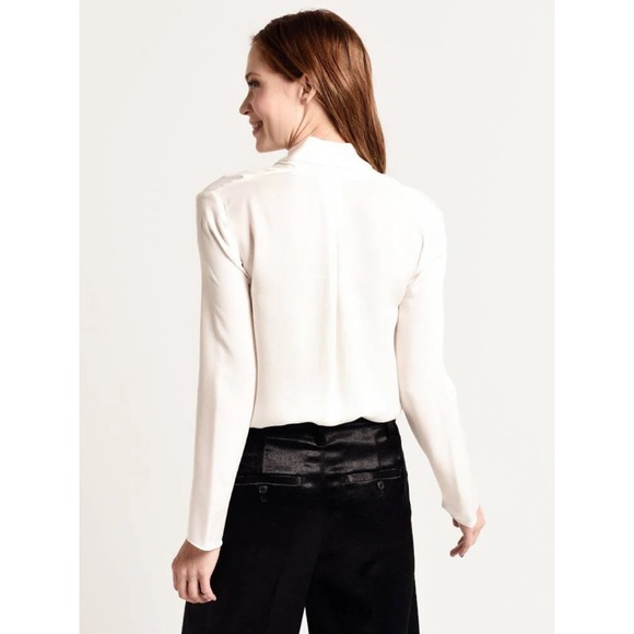 ✨ Vince Silk Drape Neck Blouse ✨ - Picture 2 of 6